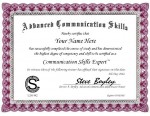Advanced Communication Skills Expert Certificate.