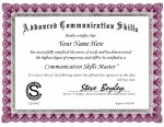 Advanced Communication Skills Master Certificate.